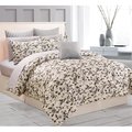 Duck River Kensie Y02JBQK=24 Bed Skirt Ruffle For Bedding - Solid - Fits Queen & King - Beige Y02JBQK=24